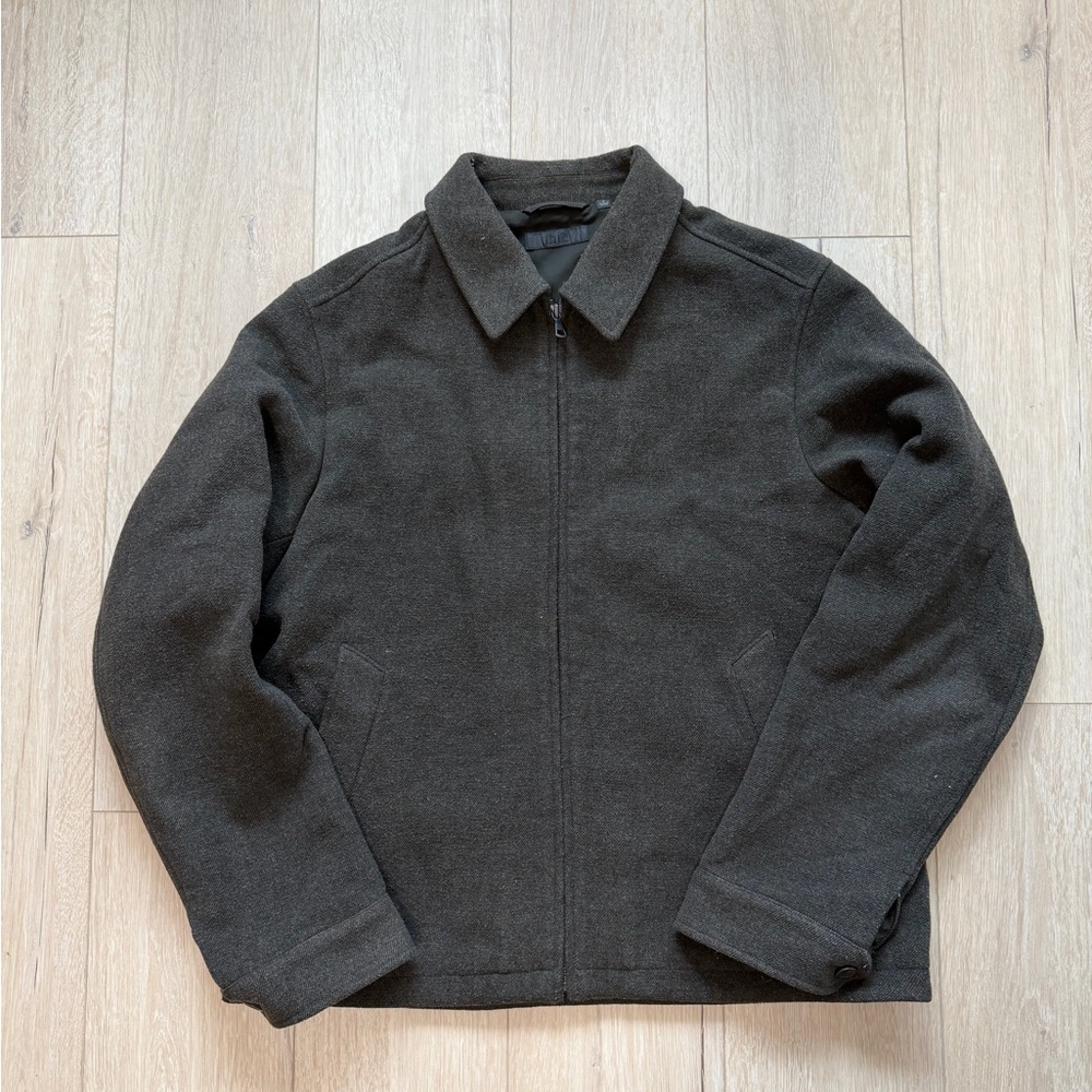 Uniqlo | Men's Gray/Brown Collared Jacket